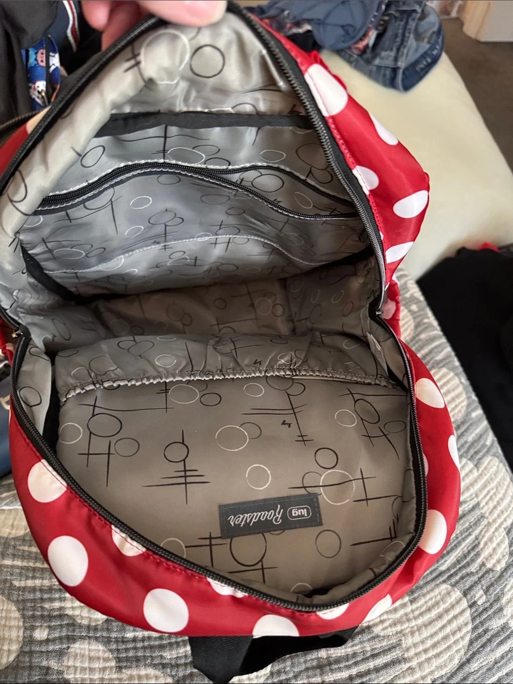 Good Used Condition - Lug Roadster in Red Large Dot